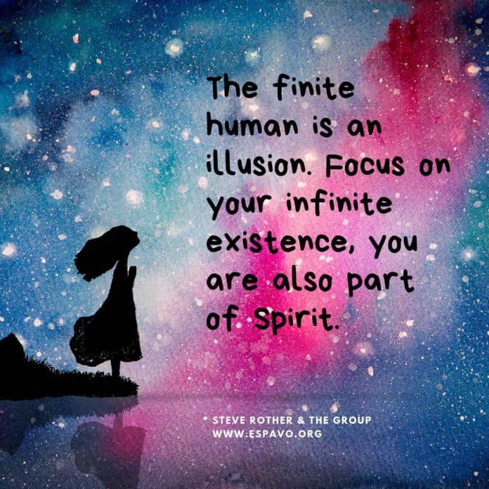 Focus on your infinite existence