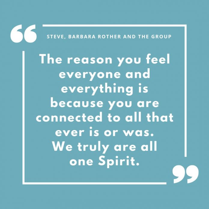 We truly are all one Spirit.