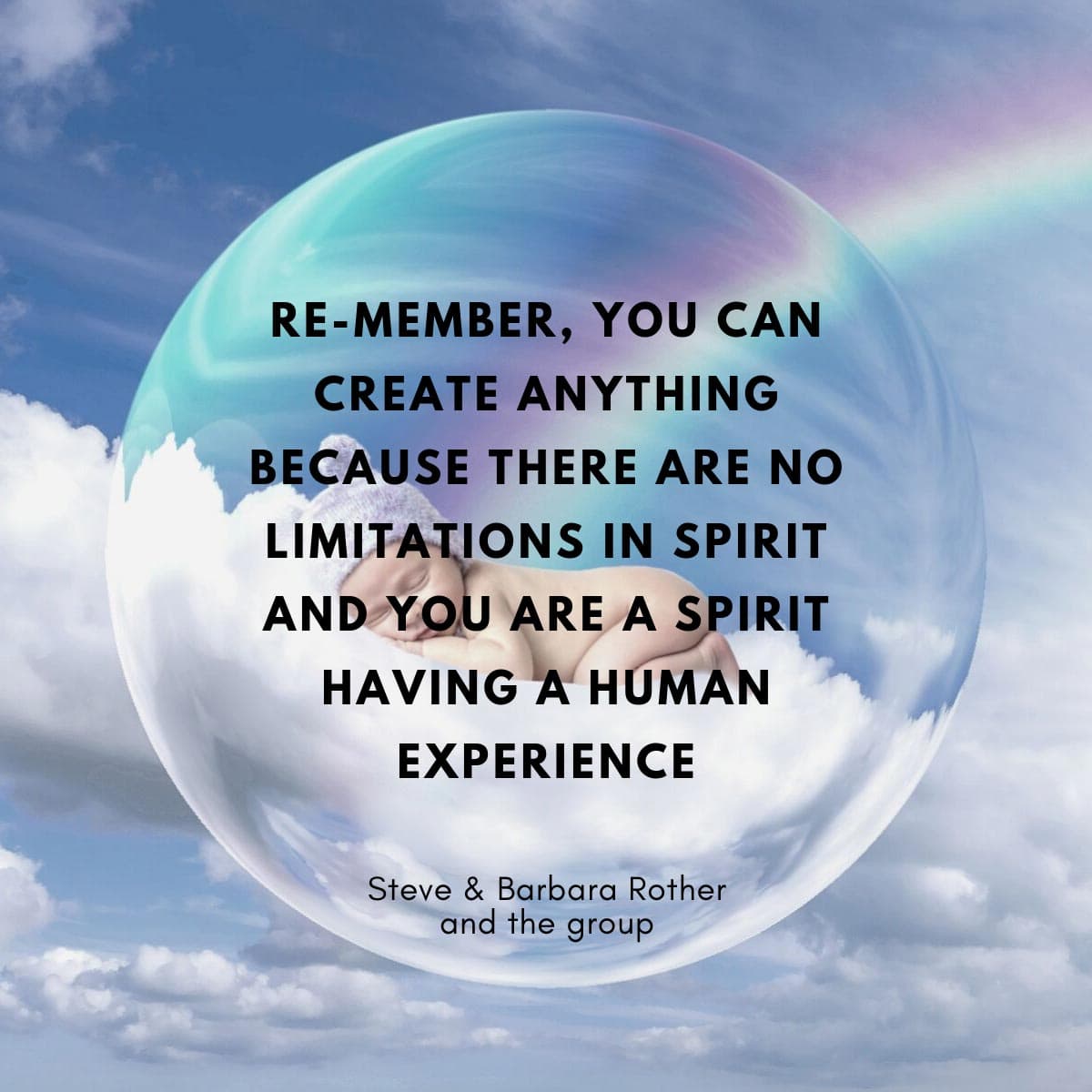 You can create anything quote| Espavo.org | Steve & Barbara Rother and