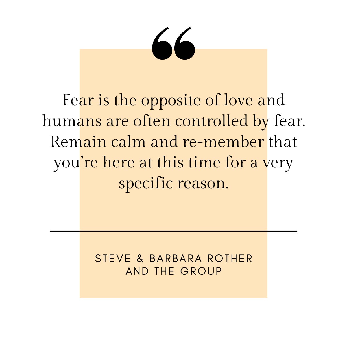 About fear quote