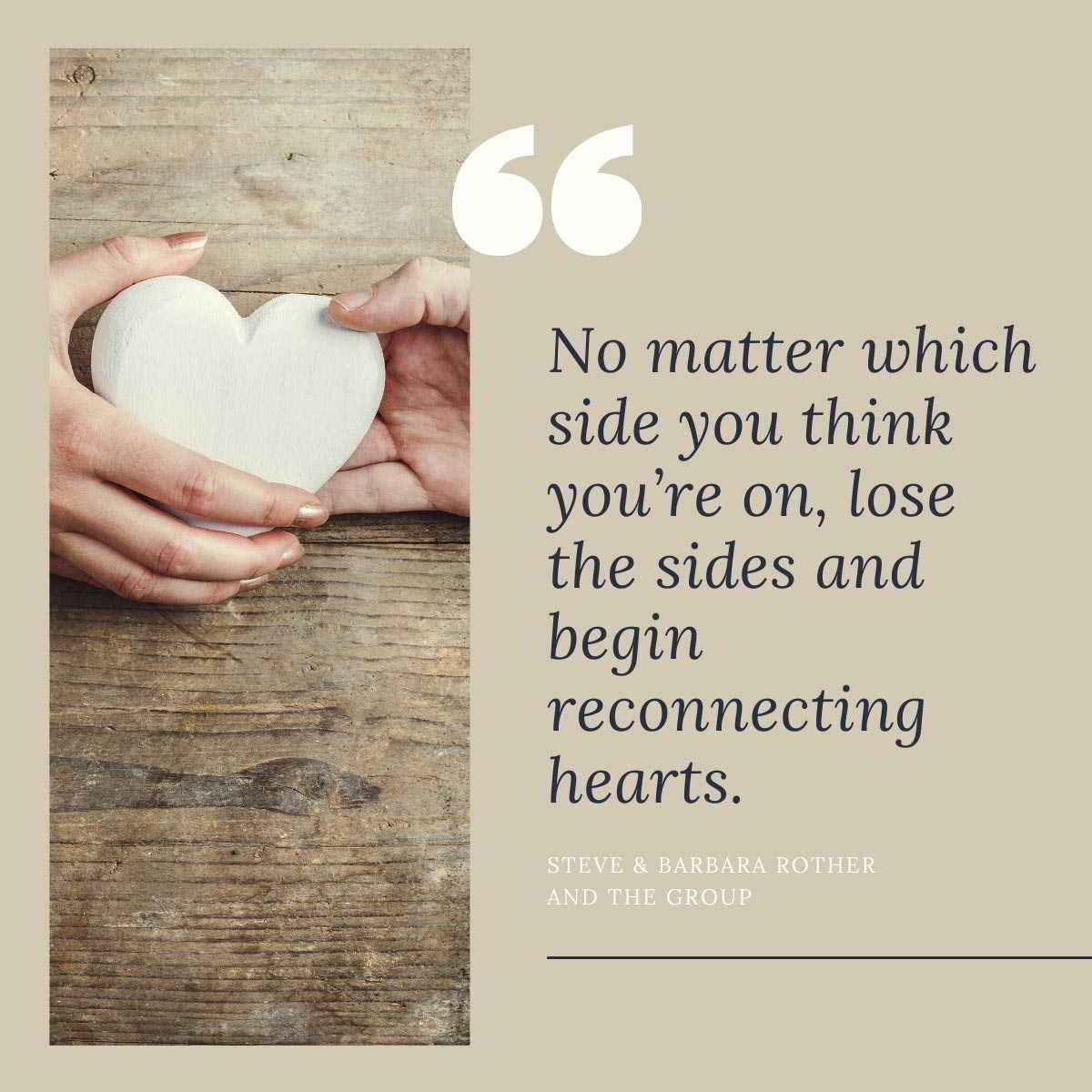Reconnecting hearts
