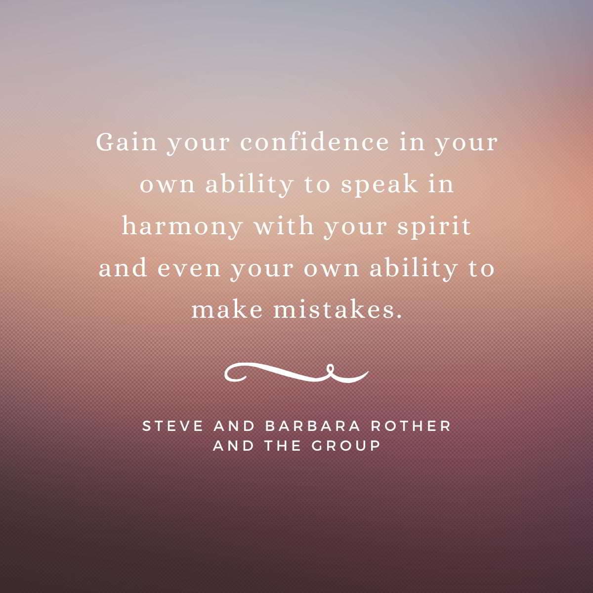 Gain your confidence