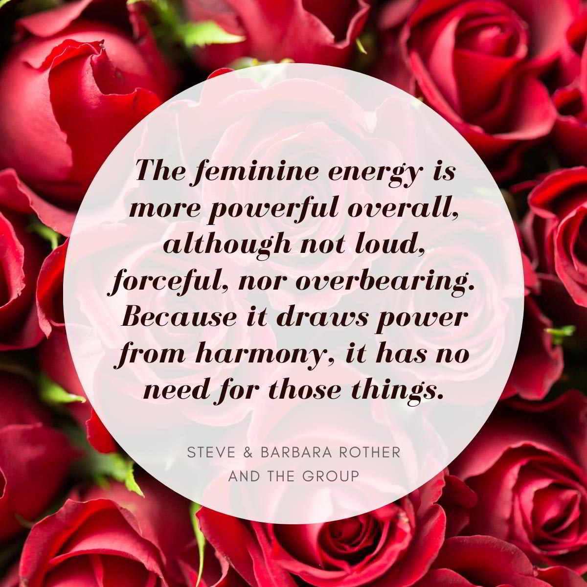 The feminine energy